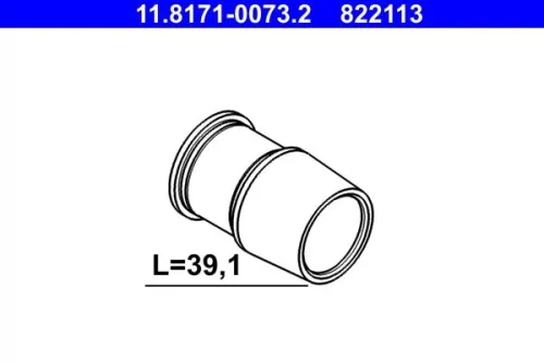 Geleidebus, remklauw ATE 11.8171-0073.2)