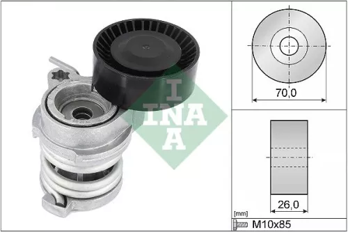 Riemspanner, V-geribbelde riem Schaeffler INA 534 0708 10)