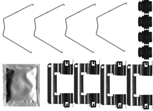 Accessoirekit, schijfremblokken TEXTAR 82552100)