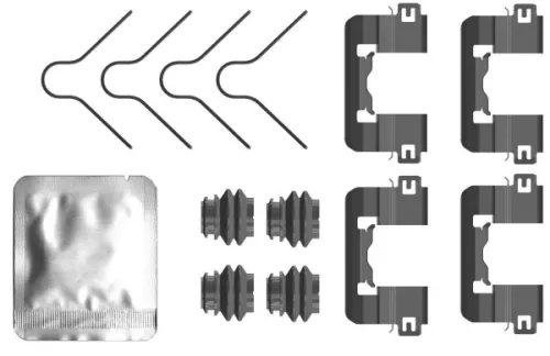 Accessoirekit, schijfremblokken TEXTAR 82553700)