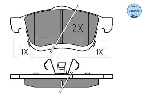 Remblokkenset, schijfrem MEYLE 025 259 0621)