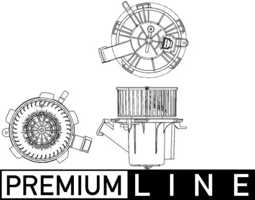 Binnenventilator MAHLE AB 132 000P)