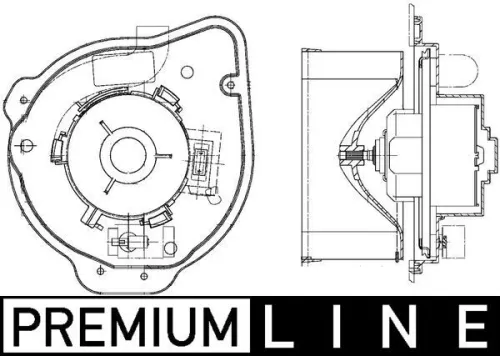 Binnenventilator MAHLE AB 135 000P)