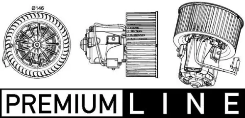 Binnenventilator MAHLE AB 150 000P)