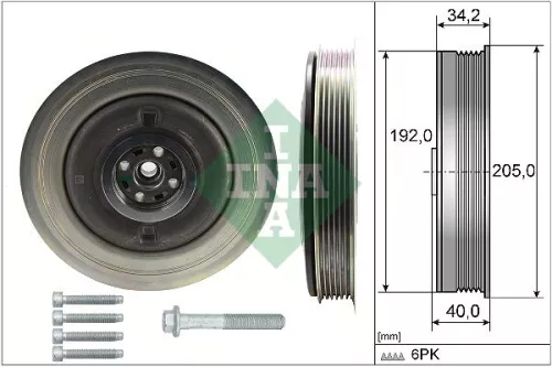 Riempoelieset, krukas Schaeffler INA 544 0504 20)