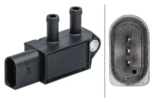 Sensor, exhaust pressure HELLA 6PP 009 409-621)