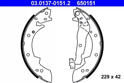 Remblokkenset ATE 03.0137-0151.2)