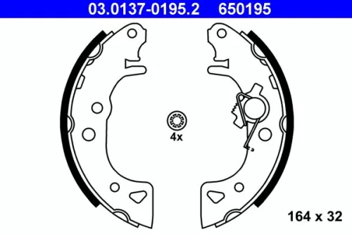 Remblokkenset ATE 03.0137-0195.2)