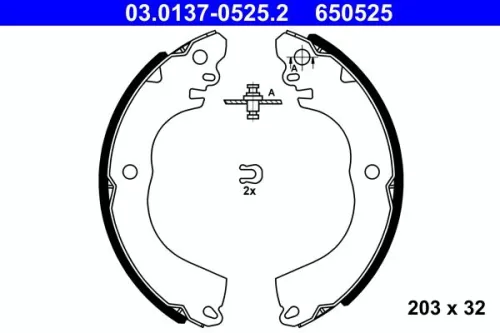 Remblokkenset ATE 03.0137-0525.2)