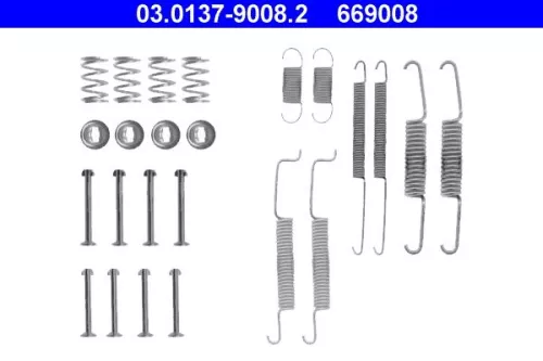 Accessoirekit, remschoenen ATE 03.0137-9008.2)