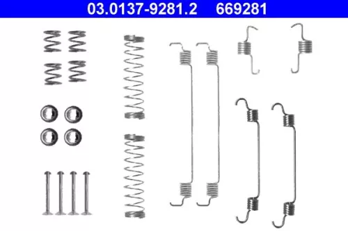 Accessoirekit, remschoenen ATE 03.0137-9281.2)
