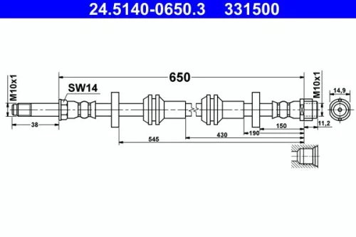 Remslang ATE 24.5140-0650.3)