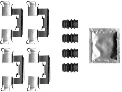 Accessoirekit, schijfremblokken TEXTAR 82543900)