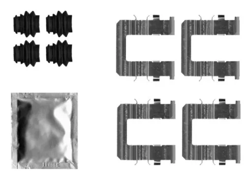 Accessoirekit, schijfremblokken TEXTAR 82550700)