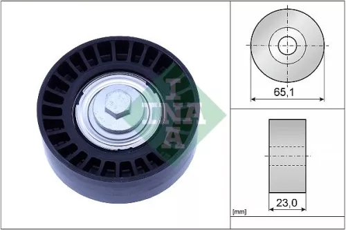 Ombuigings-/geleidingspoelie, V-geribbelde riem Schaeffler INA 532 0882 10)