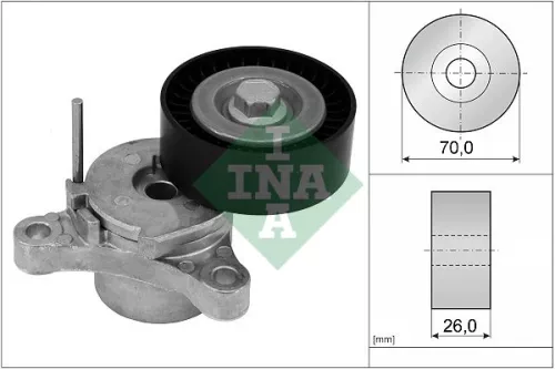 Riemspanner, V-geribbelde riem Schaeffler INA 534 0666 10)
