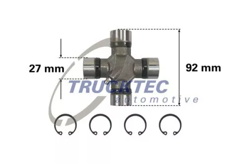 Koppeling, aandrijfas TRUCKTEC AUTOMOTIVE 02.34.043)