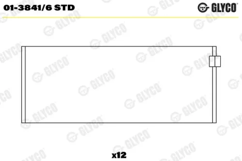 Drijfstanglager GLYCO 01-3841/6 STD)
