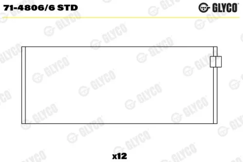 Drijfstanglager GLYCO 71-4806/6 STD)