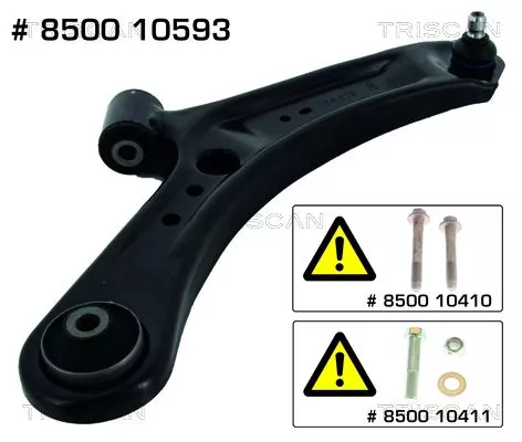 Draagarm/achterwielophanging TRISCAN 8500 10593)
