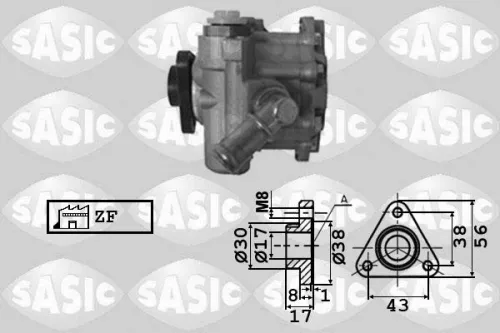Hydraulic Pump, steering SASIC 7076049)