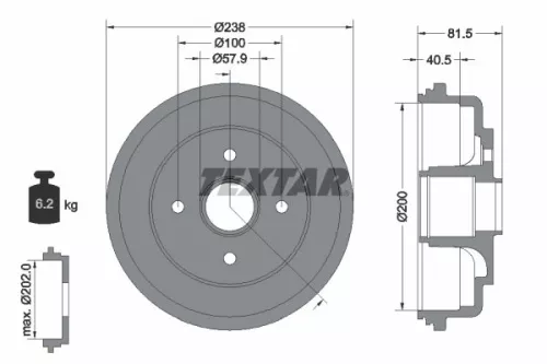 Remtrommel TEXTAR 94043100)