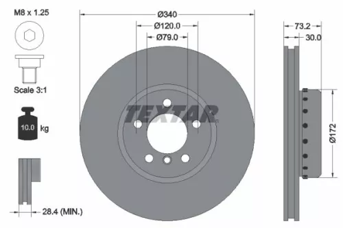Remschijf TEXTAR 92264925)