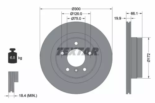 Remschijf TEXTAR 92133003)