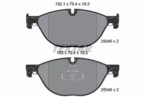 Remblokkenset, schijfrem TEXTAR 2504501)