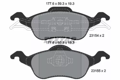 Remblokkenset, schijfrem TEXTAR 2315402)