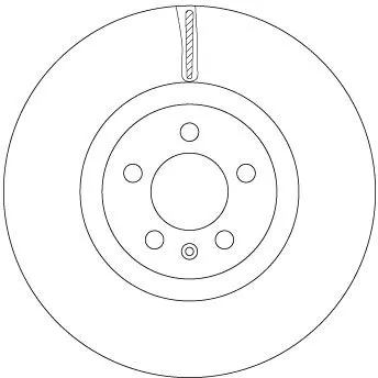 Remschijf TRW DF6983S)