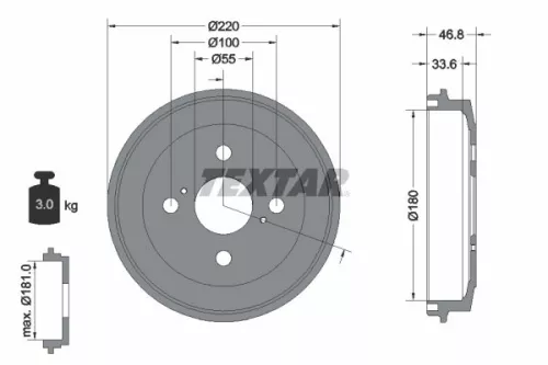Remtrommel TEXTAR 94036400)