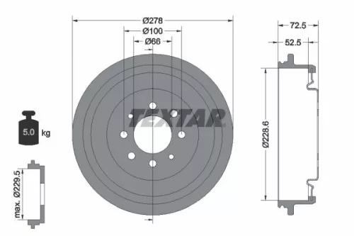 Remtrommel TEXTAR 94013700)