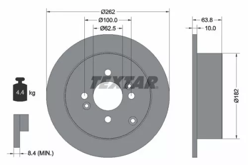 Remschijf TEXTAR 92161303)