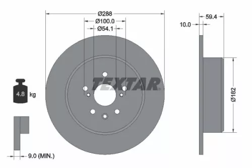Remschijf TEXTAR 92179203)