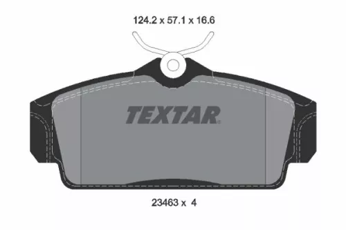 Remblokkenset, schijfrem TEXTAR 2346302)