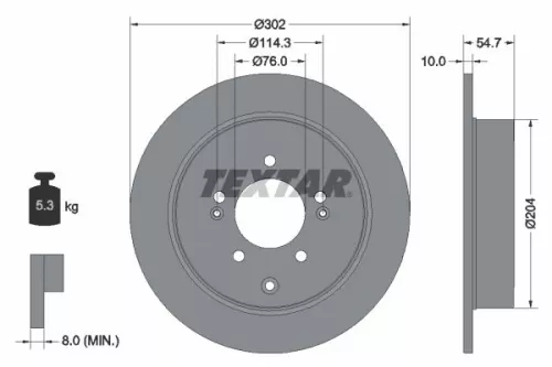 Brake Disc TEXTAR 92294903)