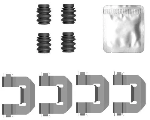 Accessoirekit, schijfremblokken TEXTAR 82557600)