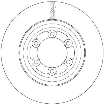 Remschijf TRW DF6736S)
