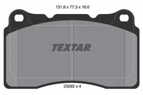 Brake Pad Set, disc brake TEXTAR 2309203)