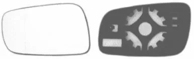 Spiegelglas, buitenspiegel VAN WEZEL 7620837)