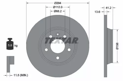Remschijf TEXTAR 92098103)