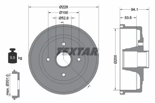 Remtrommel TEXTAR 94024200)
