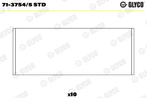 Drijfstanglager GLYCO 71-3754/5 STD)