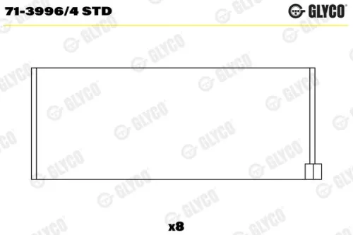 Drijfstanglager GLYCO 71-3996/4 STD)