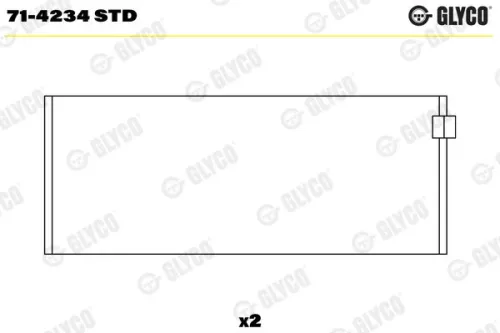 Drijfstanglager GLYCO 71-4234 STD)