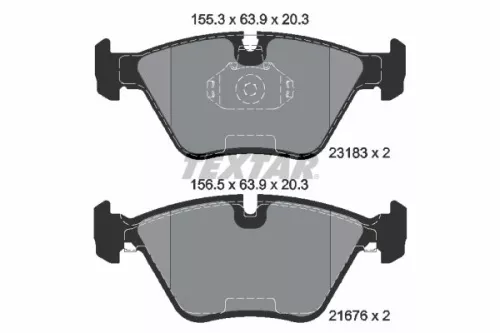 Remblokkenset, schijfrem TEXTAR 2318302)