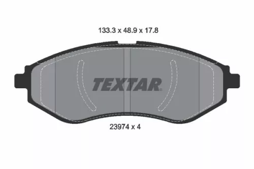 Remblokkenset, schijfrem TEXTAR 2397401)