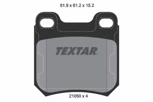 Brake Pad Set, disc brake TEXTAR 2105002)