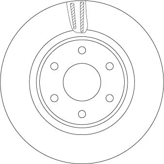 Remschijf TRW DF7458S)